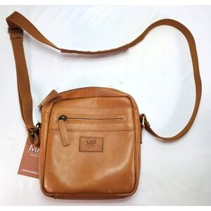 New Marta Ponti Leather Crossbody Messenger Bag Business Casual Travel Purse